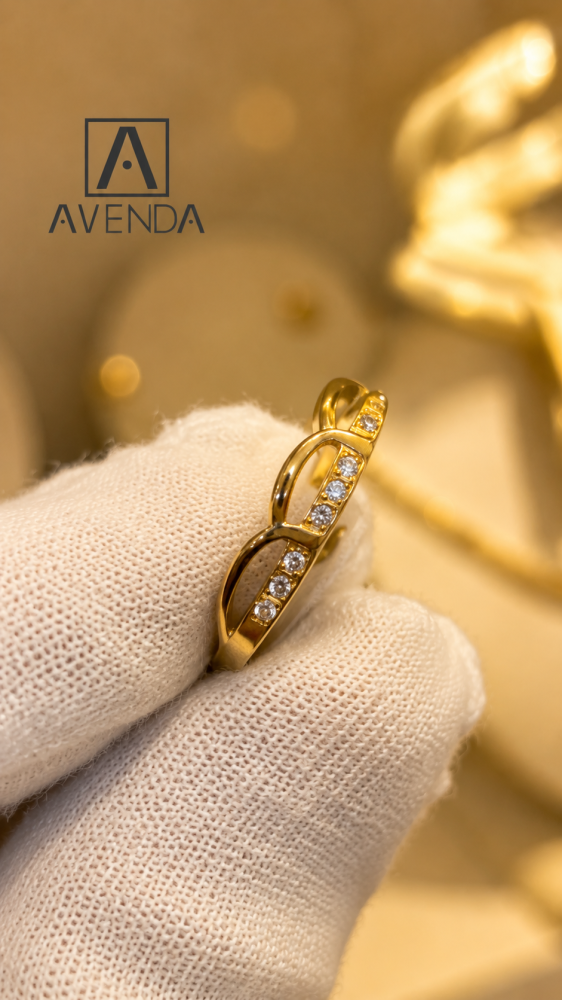 A smooth plated ring