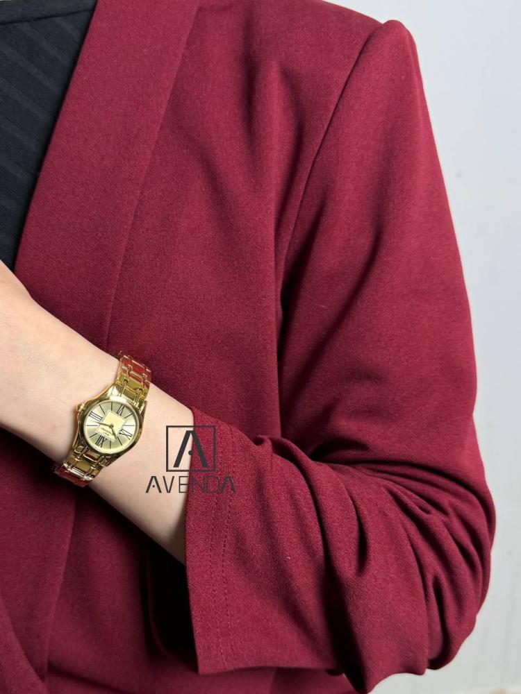Women's watch MARBLINO in gold color