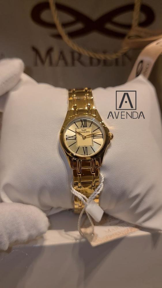 Women's watch MARBLINO in gold color