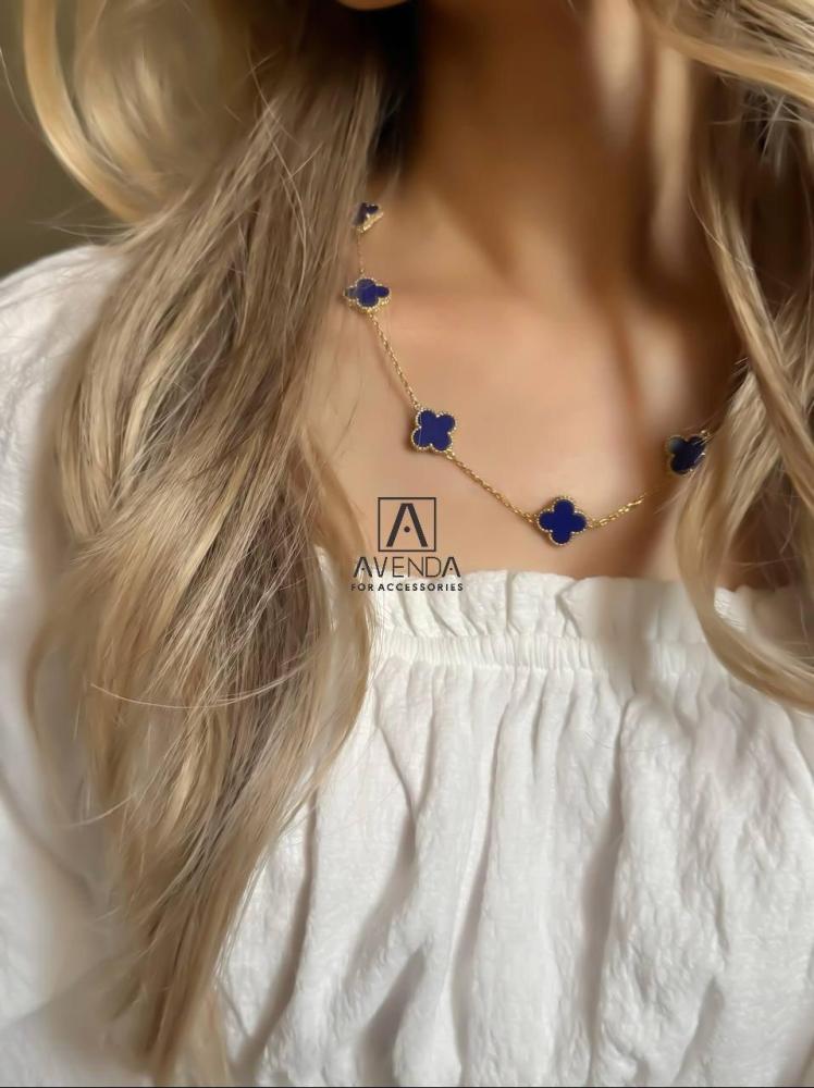 سلسال فان كليف ازرق عشر وردات