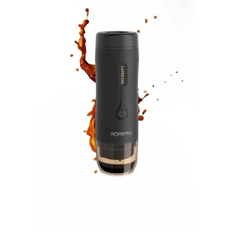 ماكينة قهوة اسبريسو محمولة 75 واط أسود ليبريسو LePresso Momento 2.0 Portable Espresso Coffee Machine