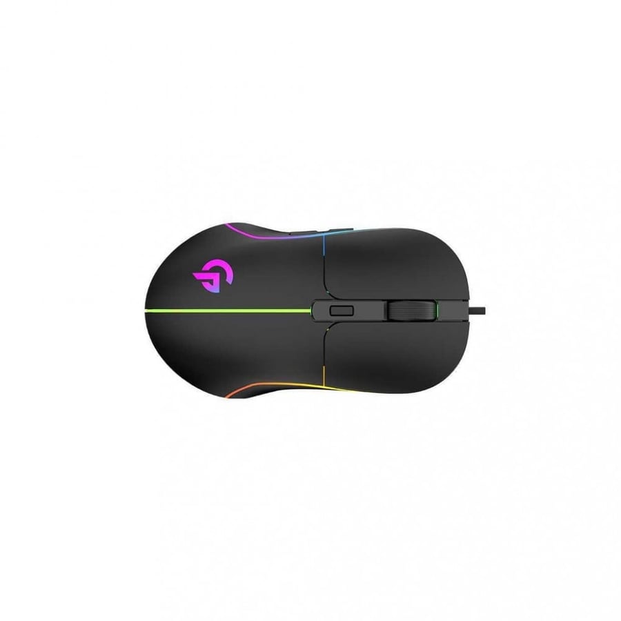ماوس العاب سلكي 7D من بورودو 6 Breathing RGB سطح مطاطي