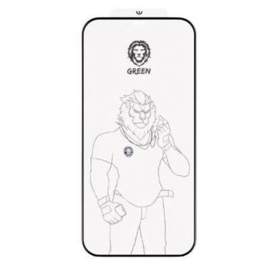 3D glass screen protection transparent 11 / XR Green Lion