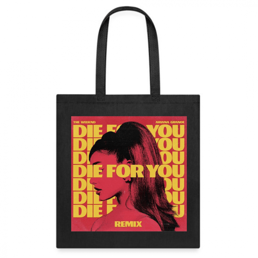 شنطة قماشية Tote bag داي فور يو Die for you اريانا قراندي Ariana Grande