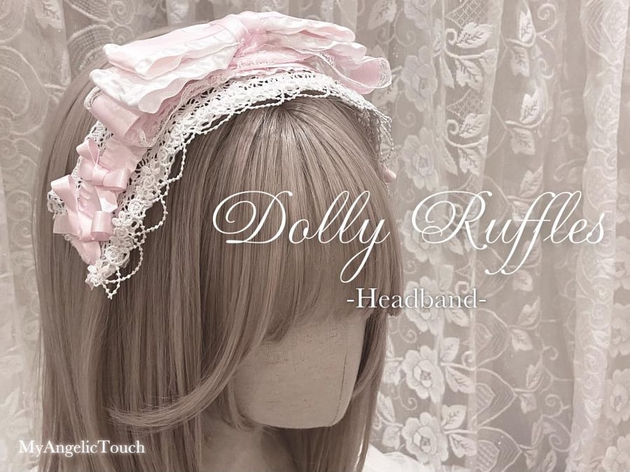 زينة رأس قماشيه ♡ Dolly Ruffles Headband
