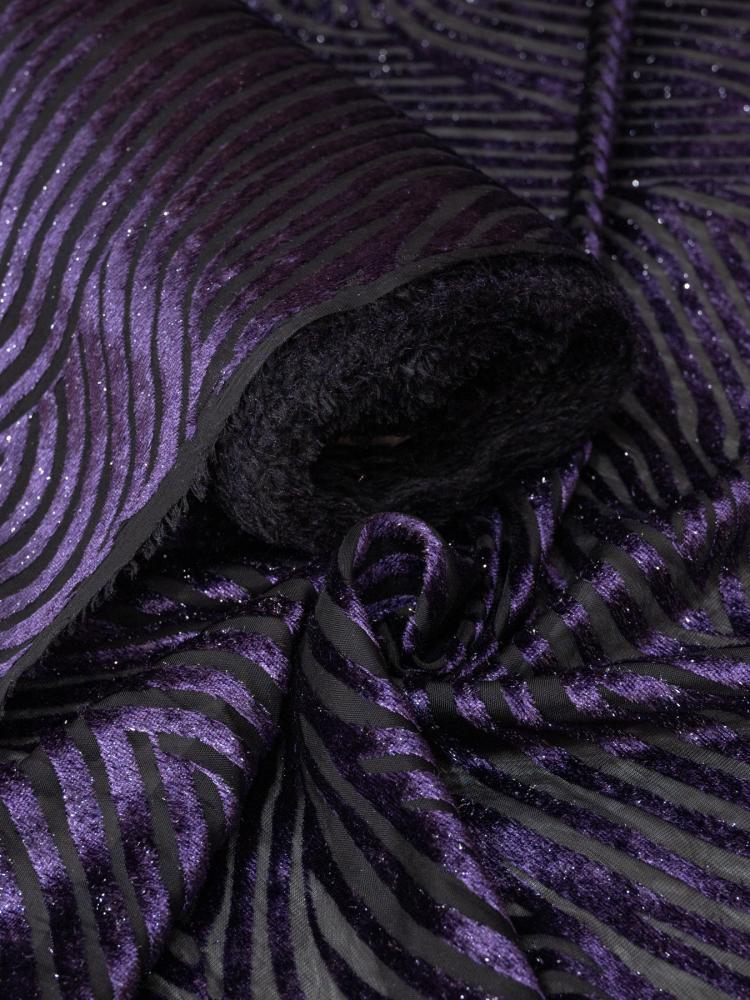 Velvet chiffon silk with shine