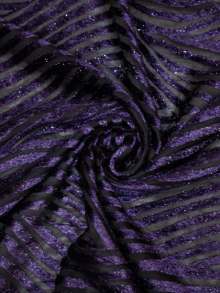 Velvet chiffon silk with shine