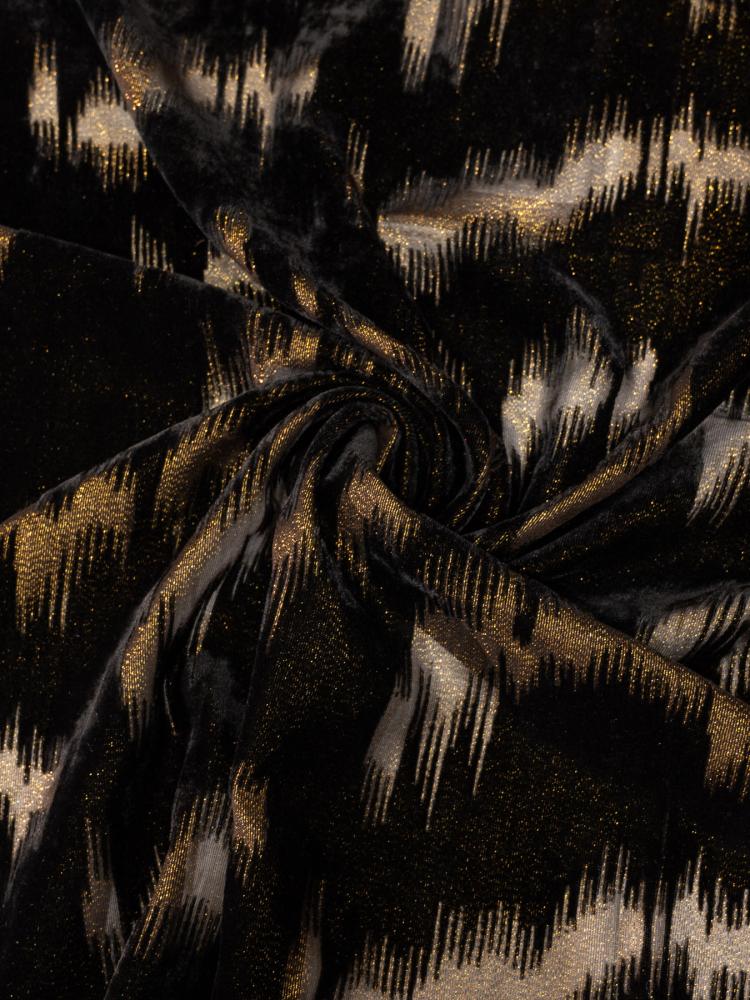 Silk chiffon velvet with shine
