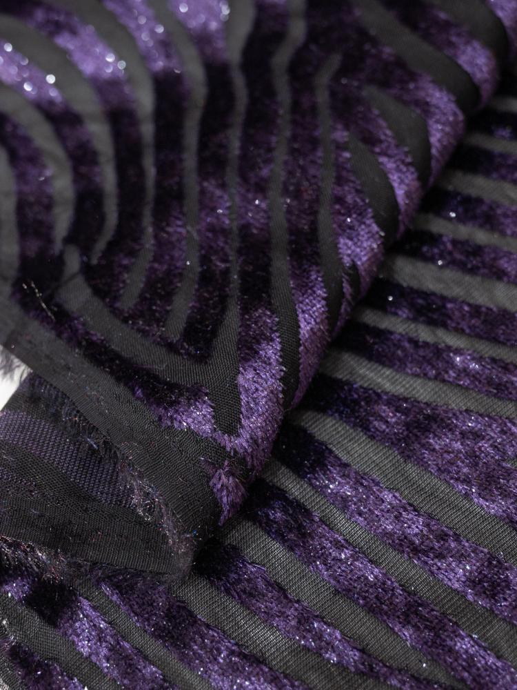Velvet chiffon silk with shine