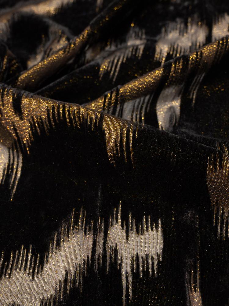 Silk chiffon velvet with shine