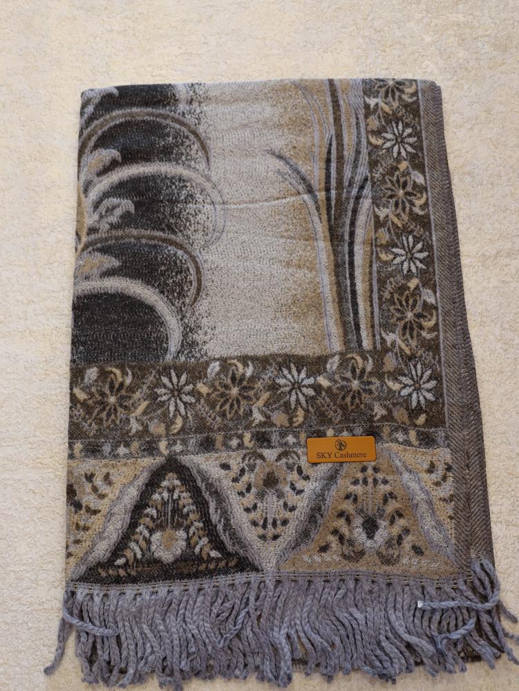 Wool Kashmiri embroidered shawl