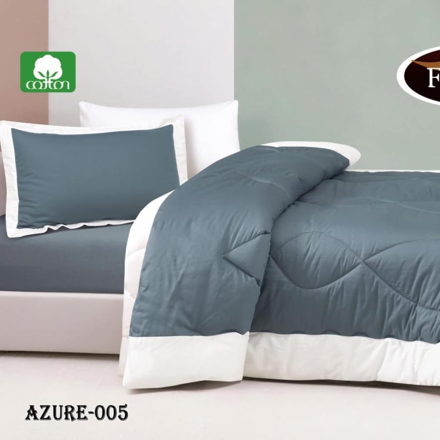 لحاف AZURE نفر ونص4قطع