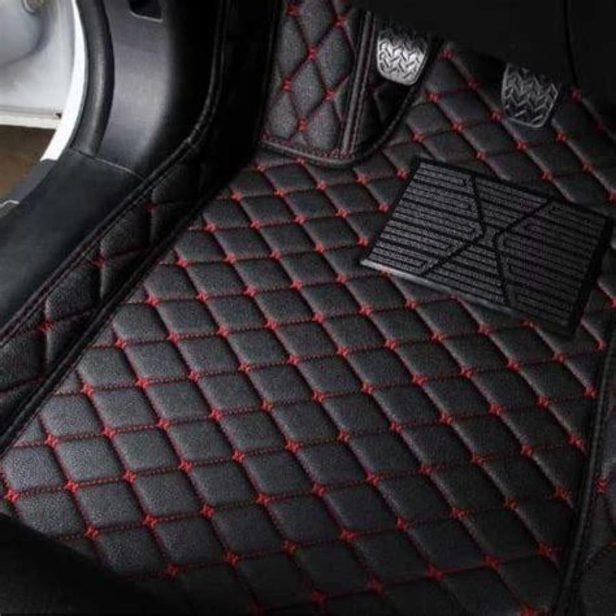 Diamond leather flooring