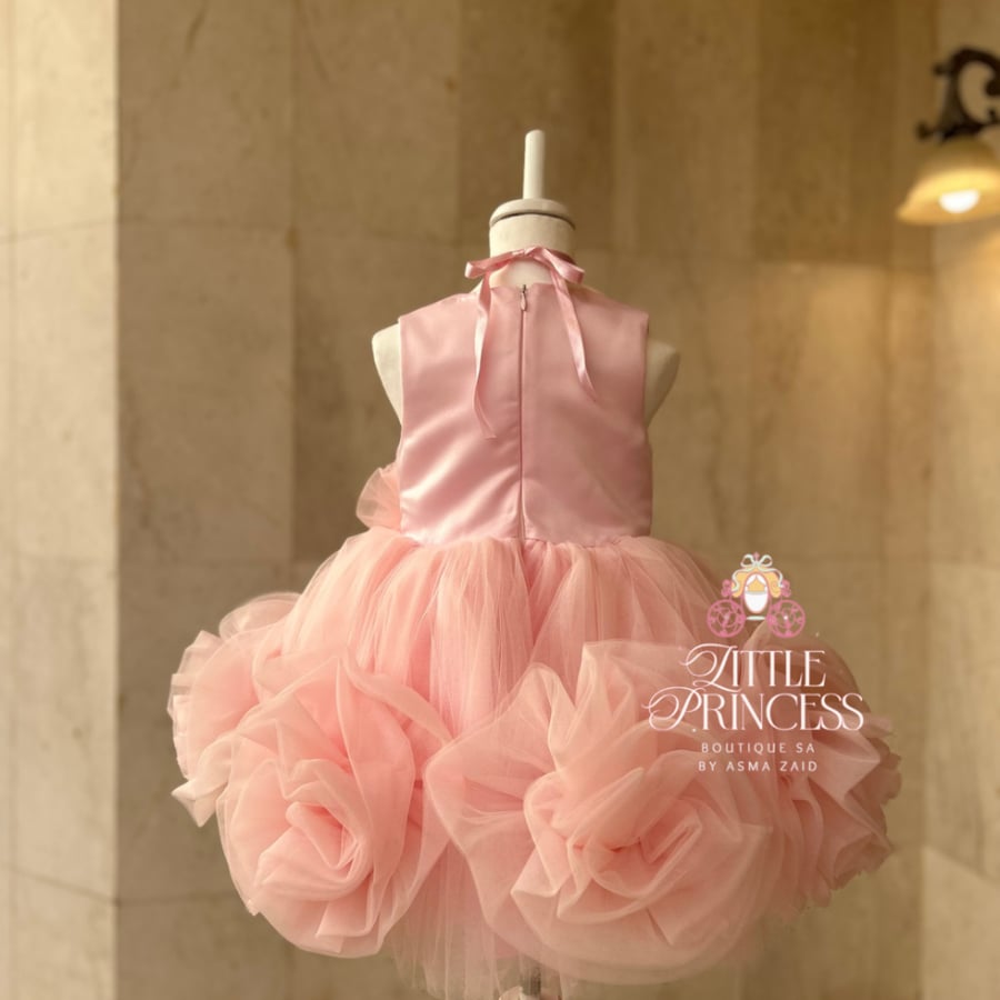 Pink rose dress  فستان الجوري الزهري + اكسسوار