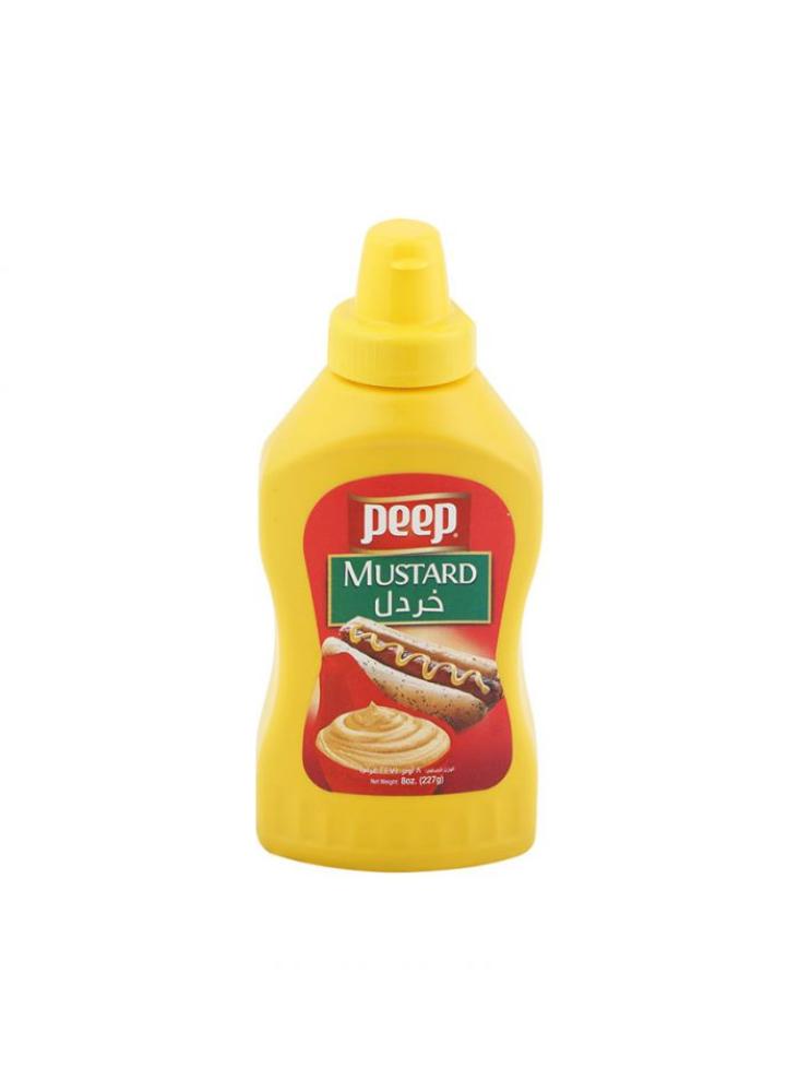 PEEP MUSTARD SQUEEZE 8 OZ