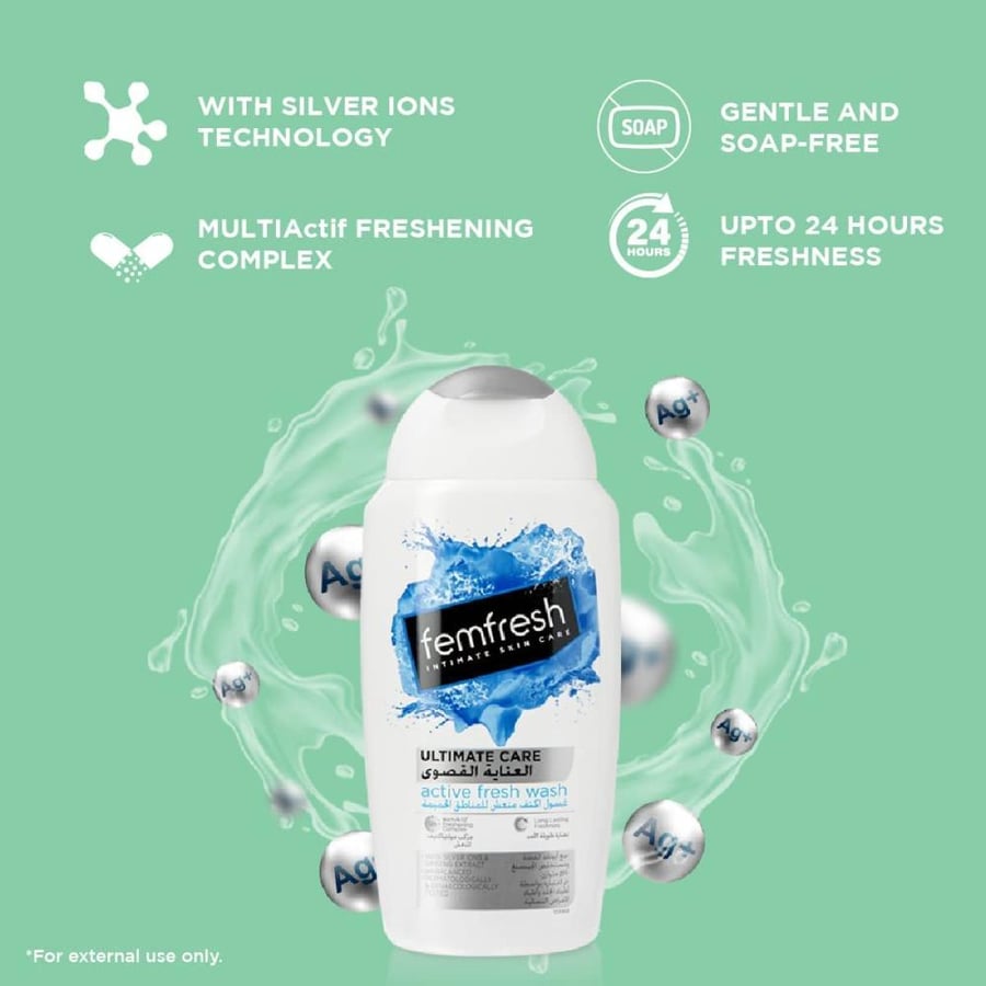 Femfresh active refreshing intimate wash 250 ml