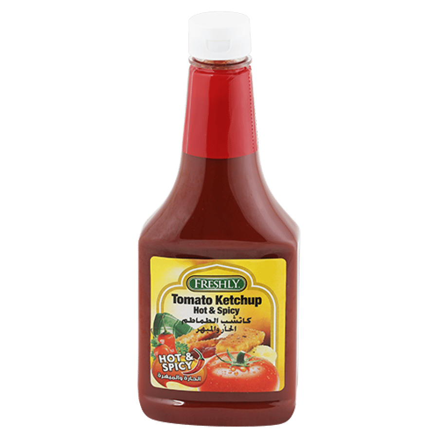 Freshly Spicy Upside Down Hot & Spicy Tomato Ketchup 20 oz