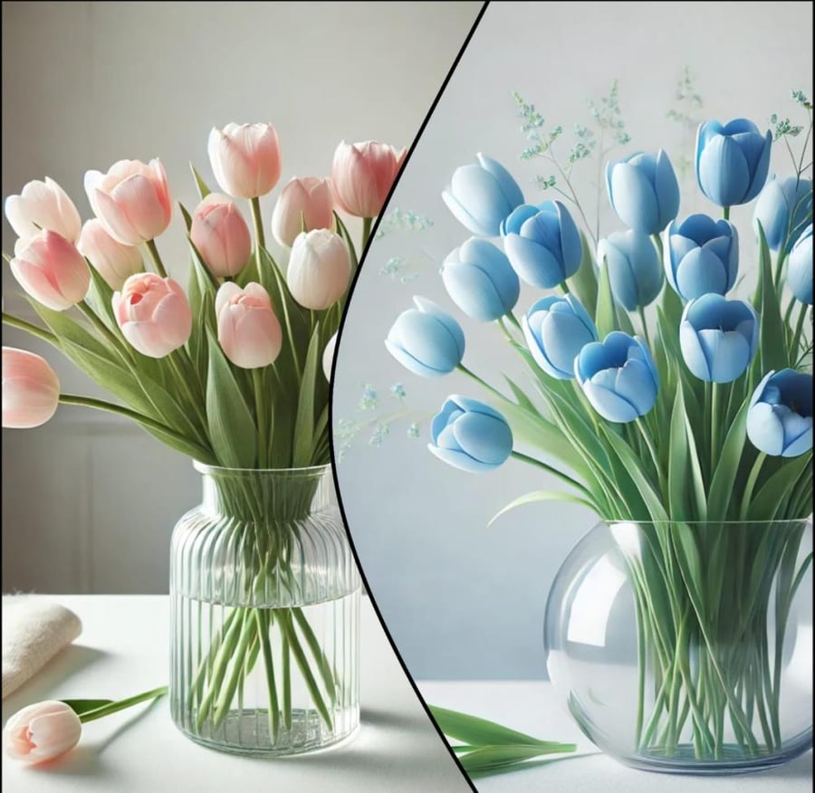Vase board for gender reveal party