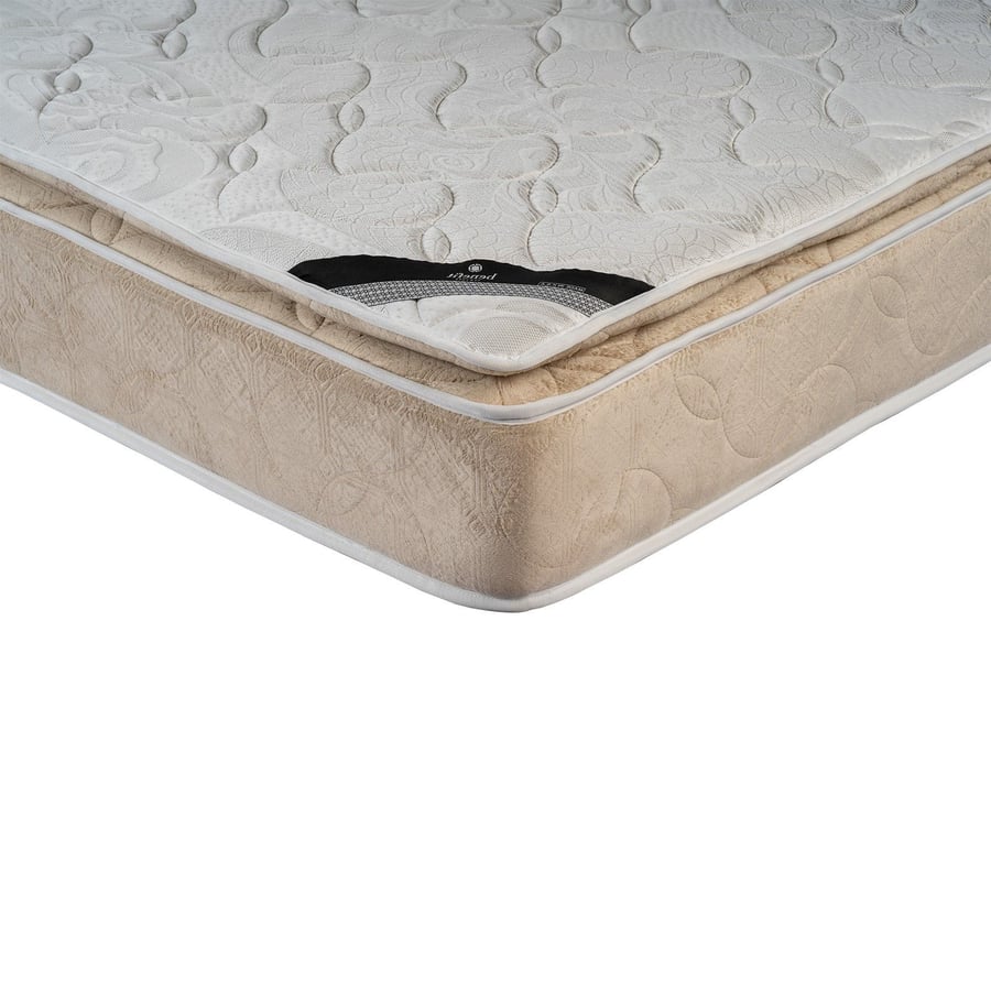 مرتبة سرير 14 طبقة مع طبقة لباد لون أبيض x بيج مقاس 140x190 سم