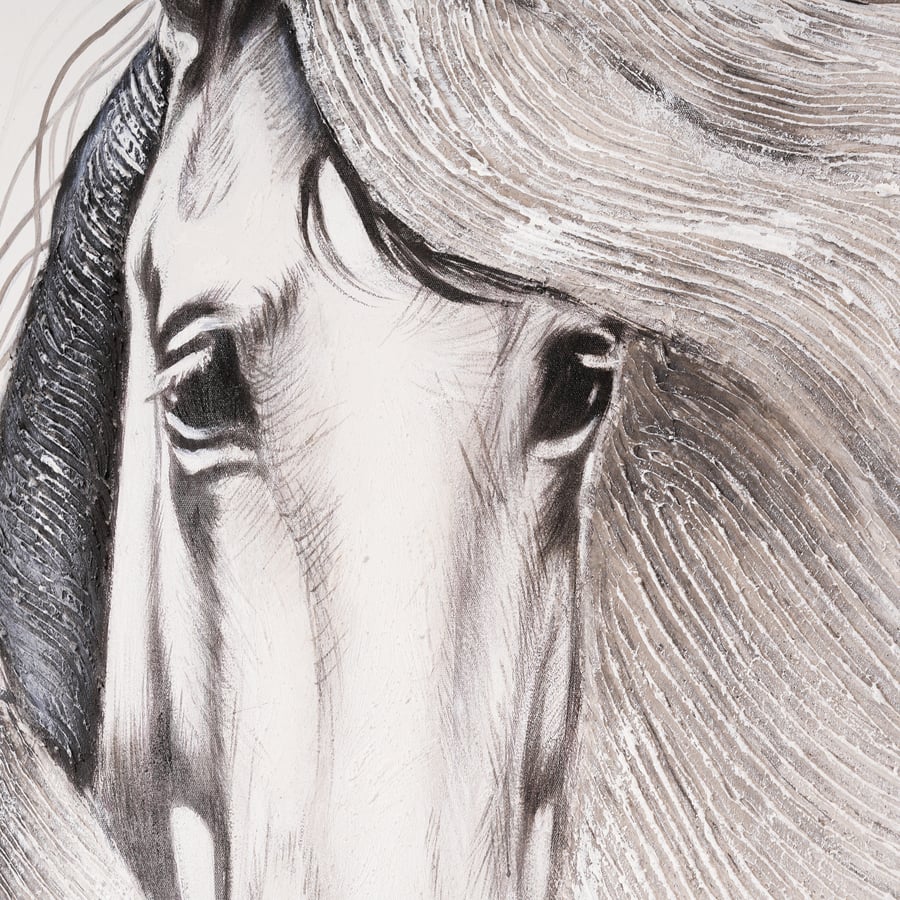 لوحة جدارية بتصميم خيل مقاس 120*80 سم