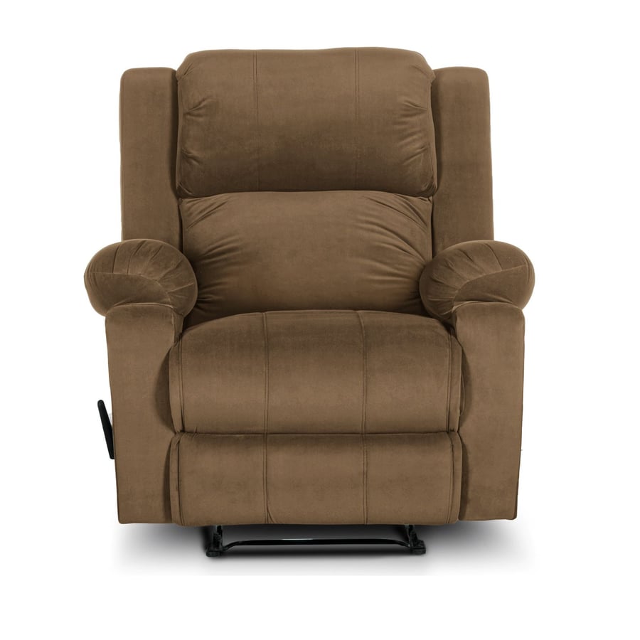 Relaxing rocking chair light brown color size 85x80x101 cm