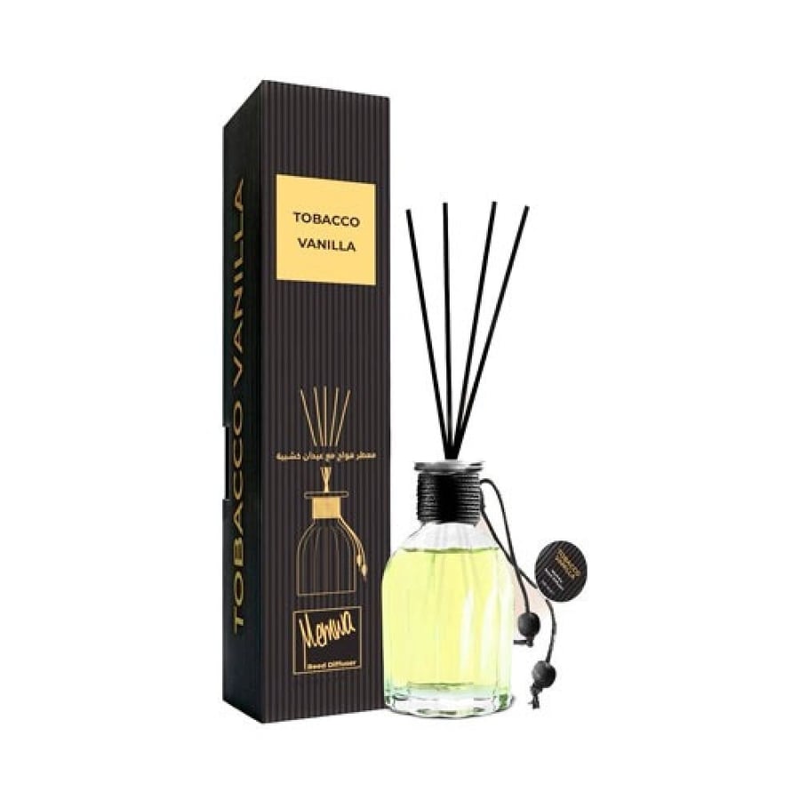 فواحة عود خشبي بعطر توباكو فانيللا من ميمو ريد ديفيوزر لون اصفر - 100 مل