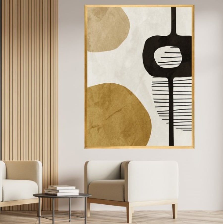 لوحات تجريدية بتصميم مميز متعدده الالوان مقاس 100x150 سم