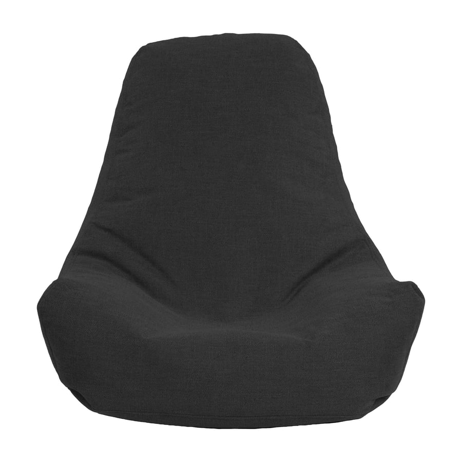 Pascal fabric bag made of linen dark gray color size 50x50x80 cm