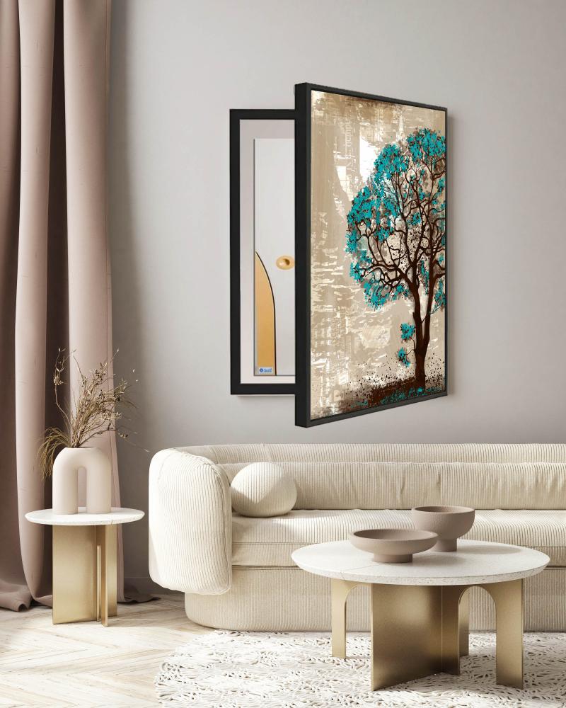 لوحات لتغطية عداد الكهرباء بتصميم مميز متعدده الالوان مقاس 60x90 سم