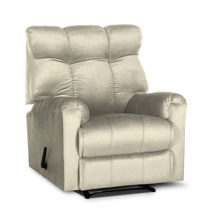 Fixed relaxation chair, light beige color, size 90x80x100 cm