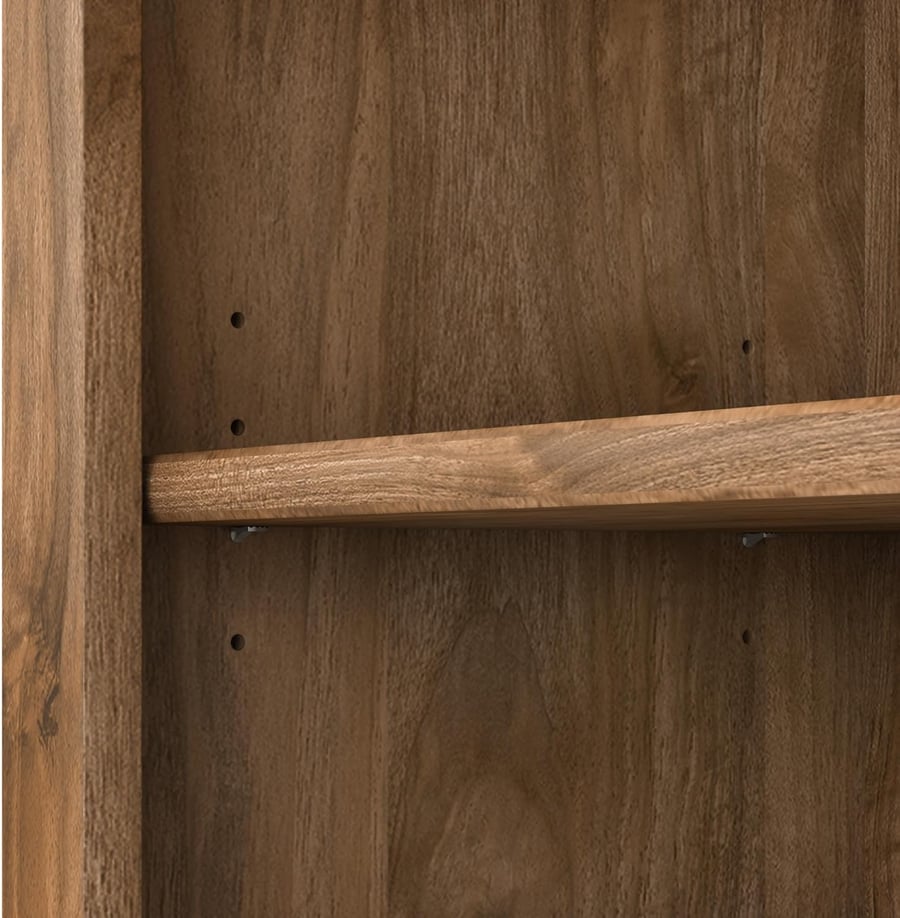 مكتبة بتصميم مميز لون بني مقاس 32.5x75.1x165.7 سم