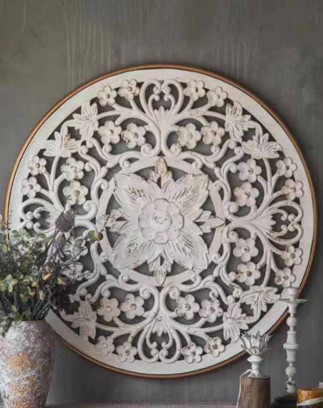 Wall decoration wood engraving