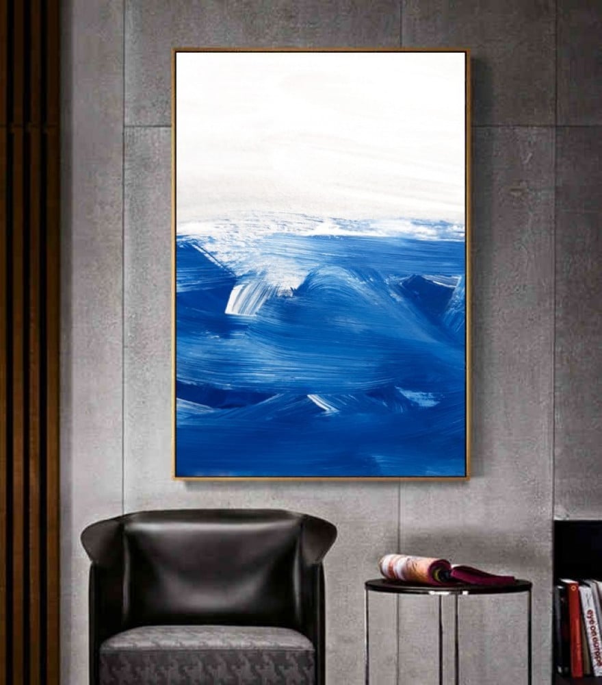 لوحات تجريدية بتصميم مميز متعدده الالوان مقاس 100x150 سم