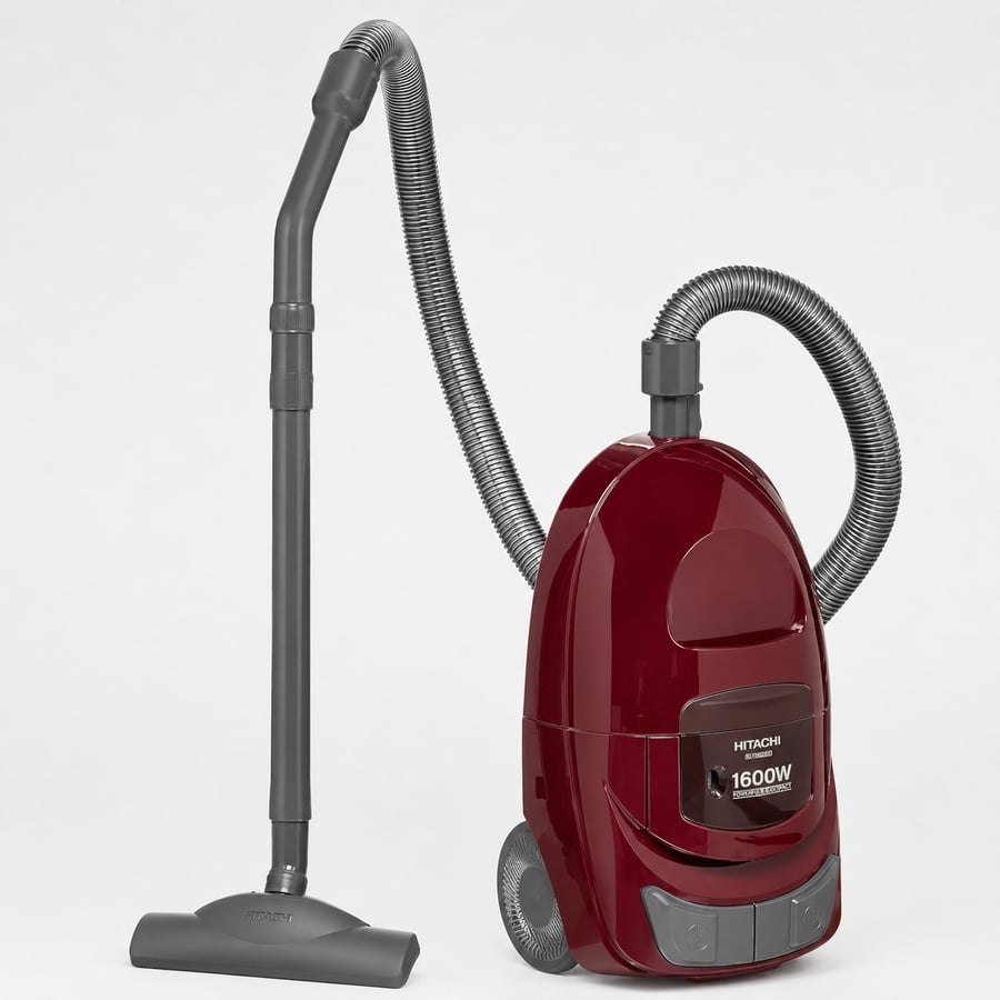 مكنسة كهربائية هيتاشي CV-W1600 بدون كيس 1600 واط 5 لتر خمري