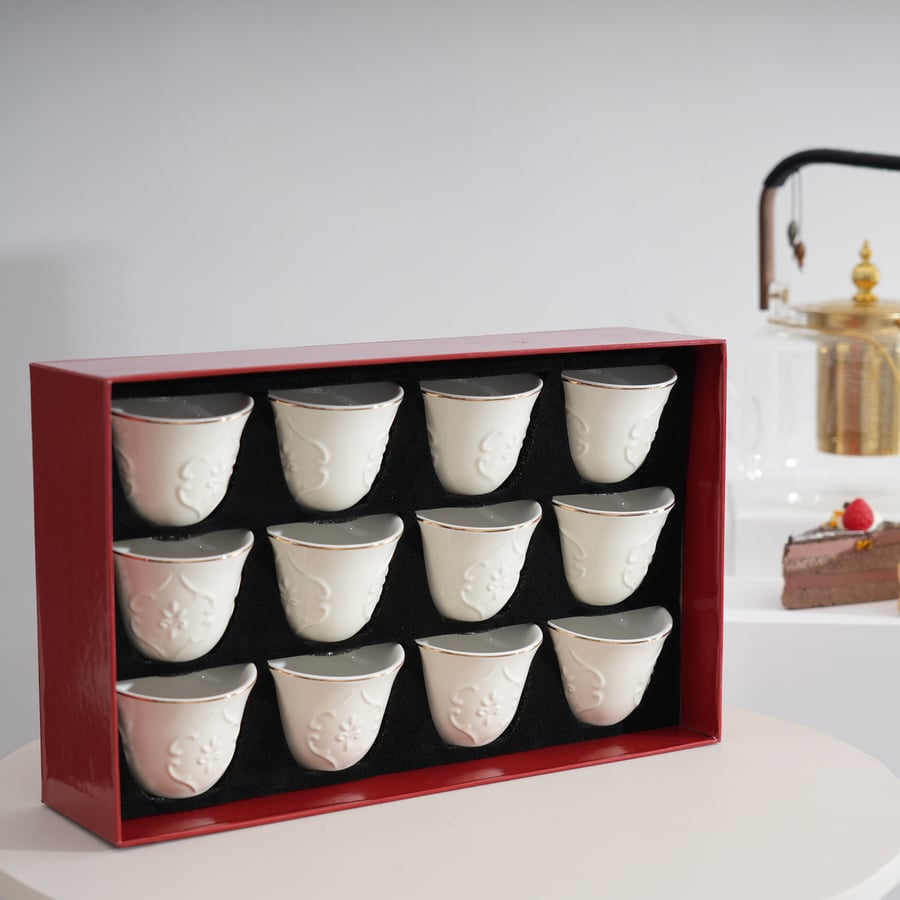 Luxury Turkish coffee cups with a very elegant design