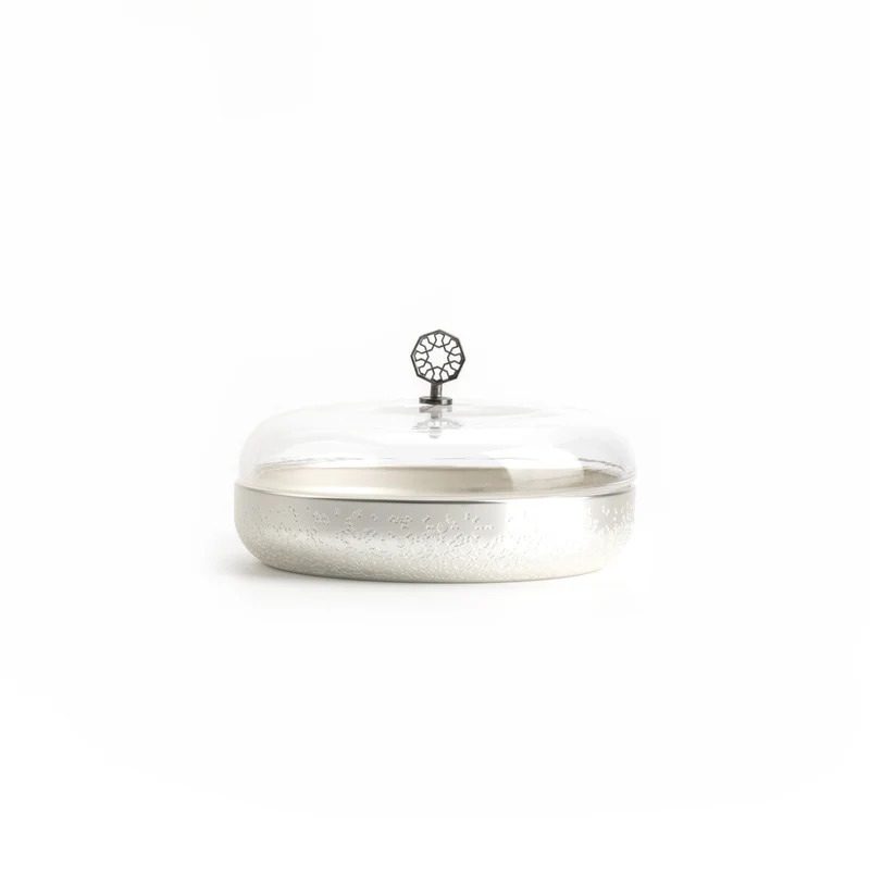 Large-sized Tamria from Norhan - matte silver + shiny silver