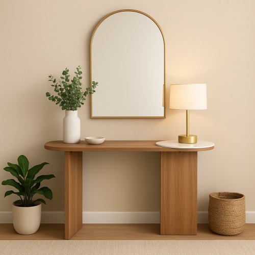 كونسول خشبي بتصميم راقي وعصري – 120×40×80 سم