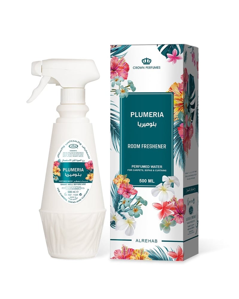 معطر جو الرحاب بلوميريا Plumeria للغرف والمفروشات - 500 مل
