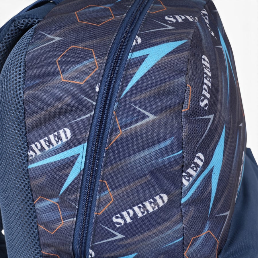 طقم شنطة مدرسية سبورت FLEND 4 في 1 مقاس 17 إنش بتصميم Speed - كحلي
