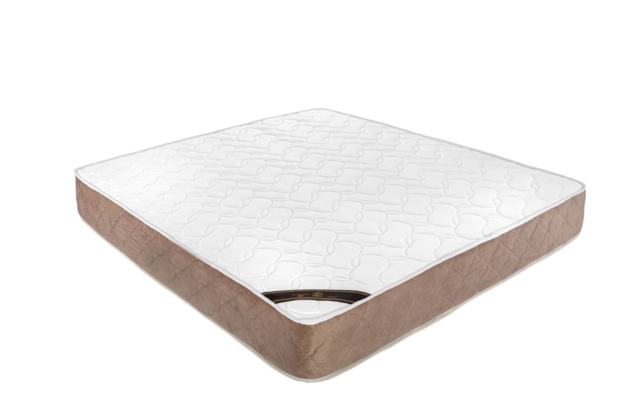 مرتبة سرير 12 طبقة لون أبيض x بيج مقاس 150x190 سم