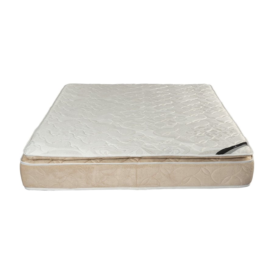 14-layer bed mattress with a layer of felt, white and beige color, size 100x200 cm