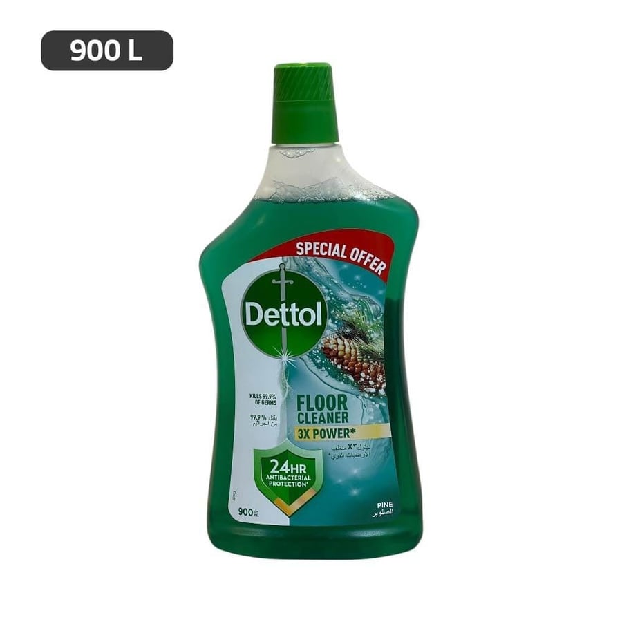 منظف أرضيات ديتول برائحة الصنوبر 3X Power - 900ML