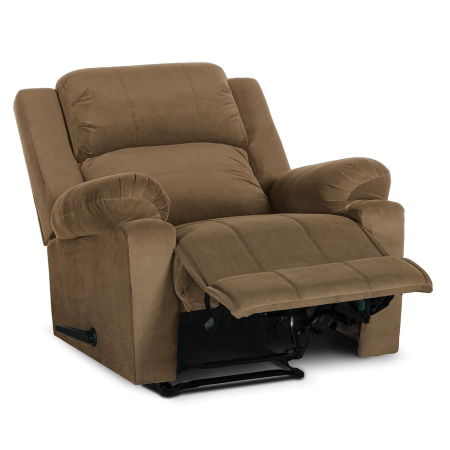 Relaxing rocking chair light brown color size 85x80x101 cm