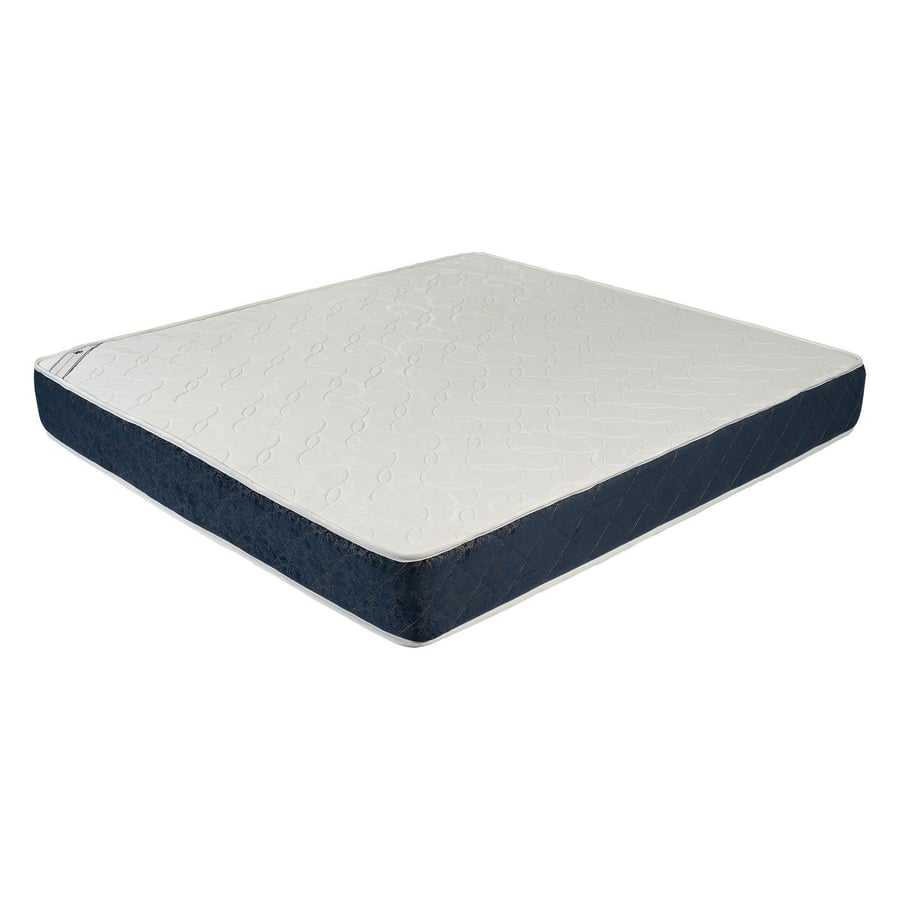 مرتبة سرير 12 طبقة لون أبيض x أزرق مقاس 200x200 سم