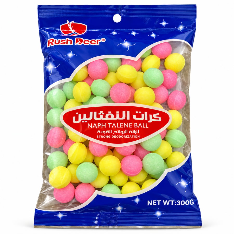 كرات نفثالين راش دير متعددة الألوان – 300 جم