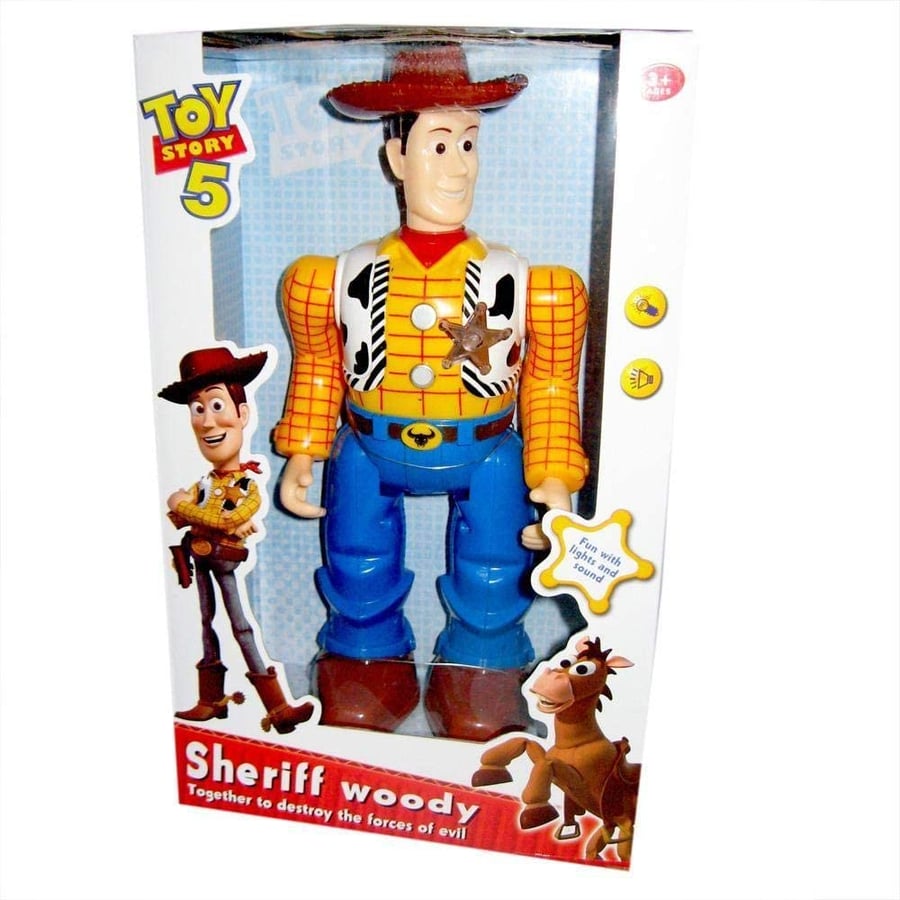 مجسم شخصية الشريف وودي Toy Story بإضاءة وصوت للأطفال