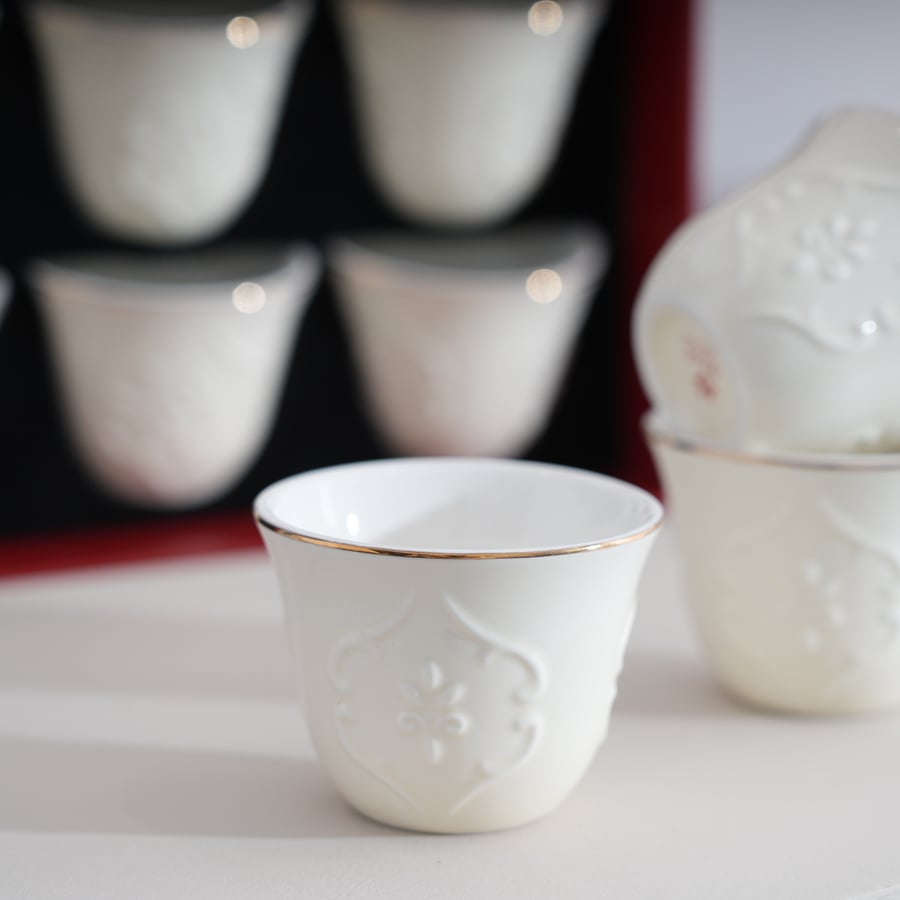 Luxury Turkish coffee cups with a very elegant design