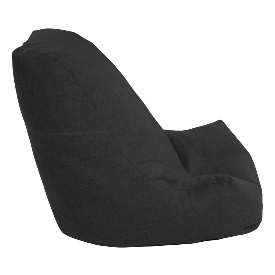 Pascal fabric bag made of linen dark gray color size 50x50x80 cm