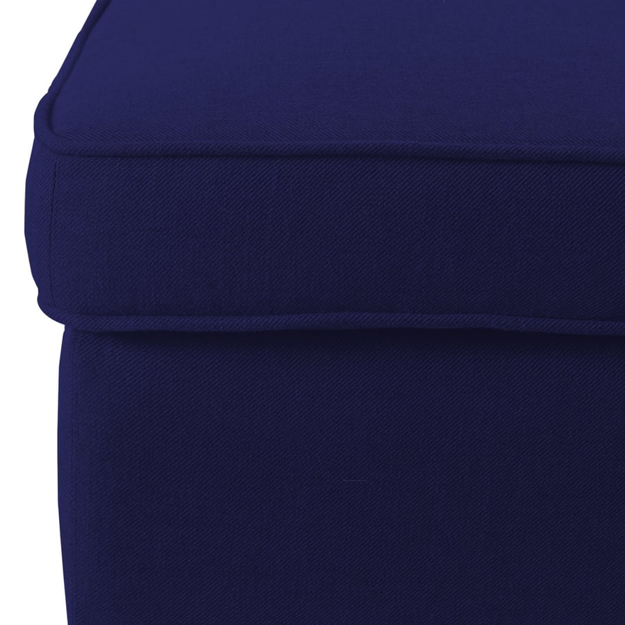 Footrest chair with a distinctive design in dark blue color, size 60x40x45 cm