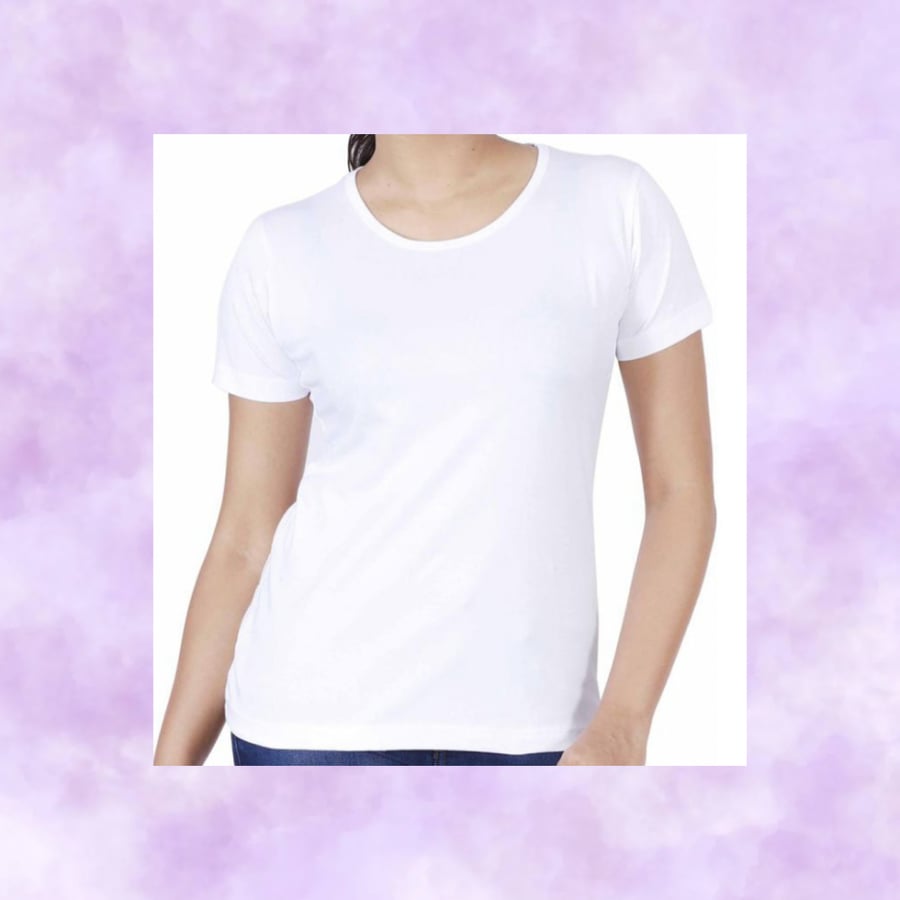 Women's premium T-shirt in white color